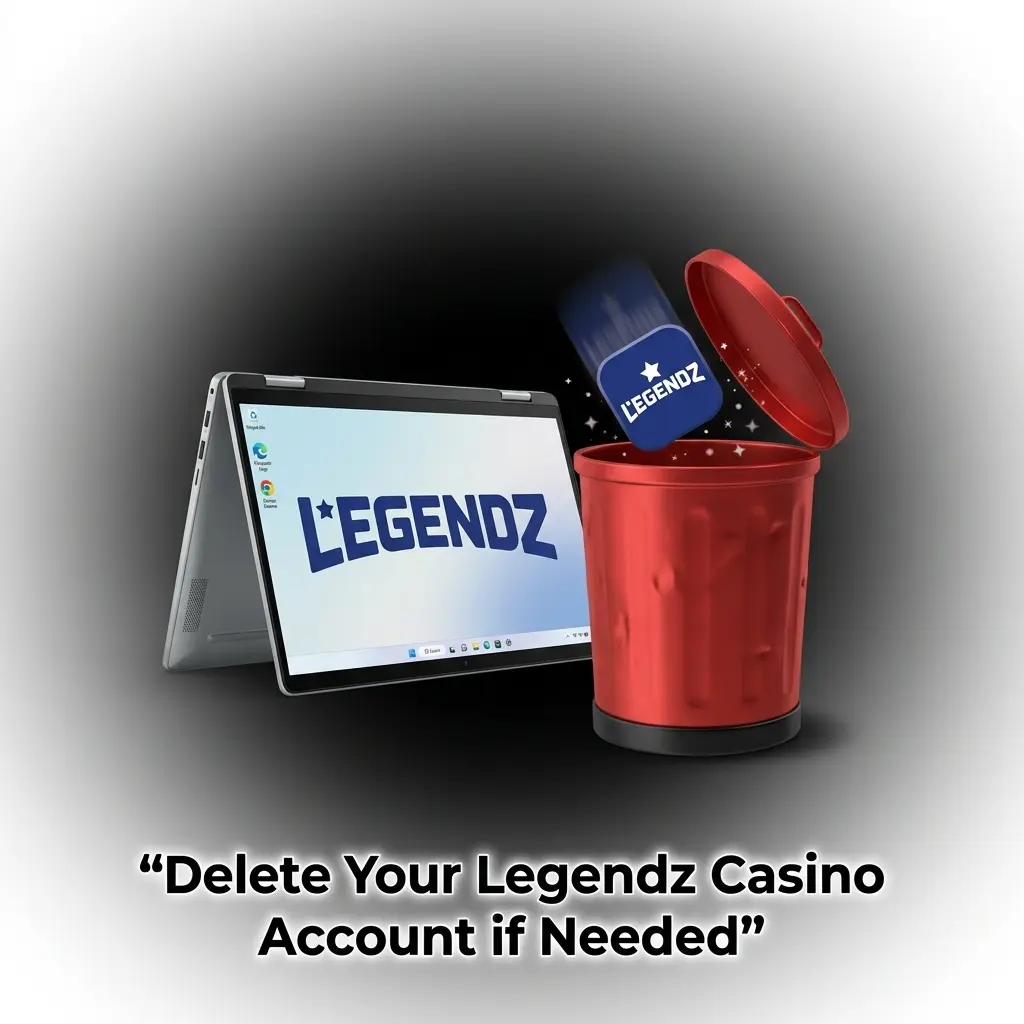 Step-by-step guide to deleting a Legendz Casino account permanently through customer support contact and identity verification