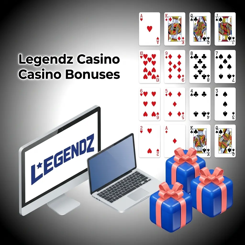 Legendz Casino bonuses for US players covering slots, table games, and live dealer titles
