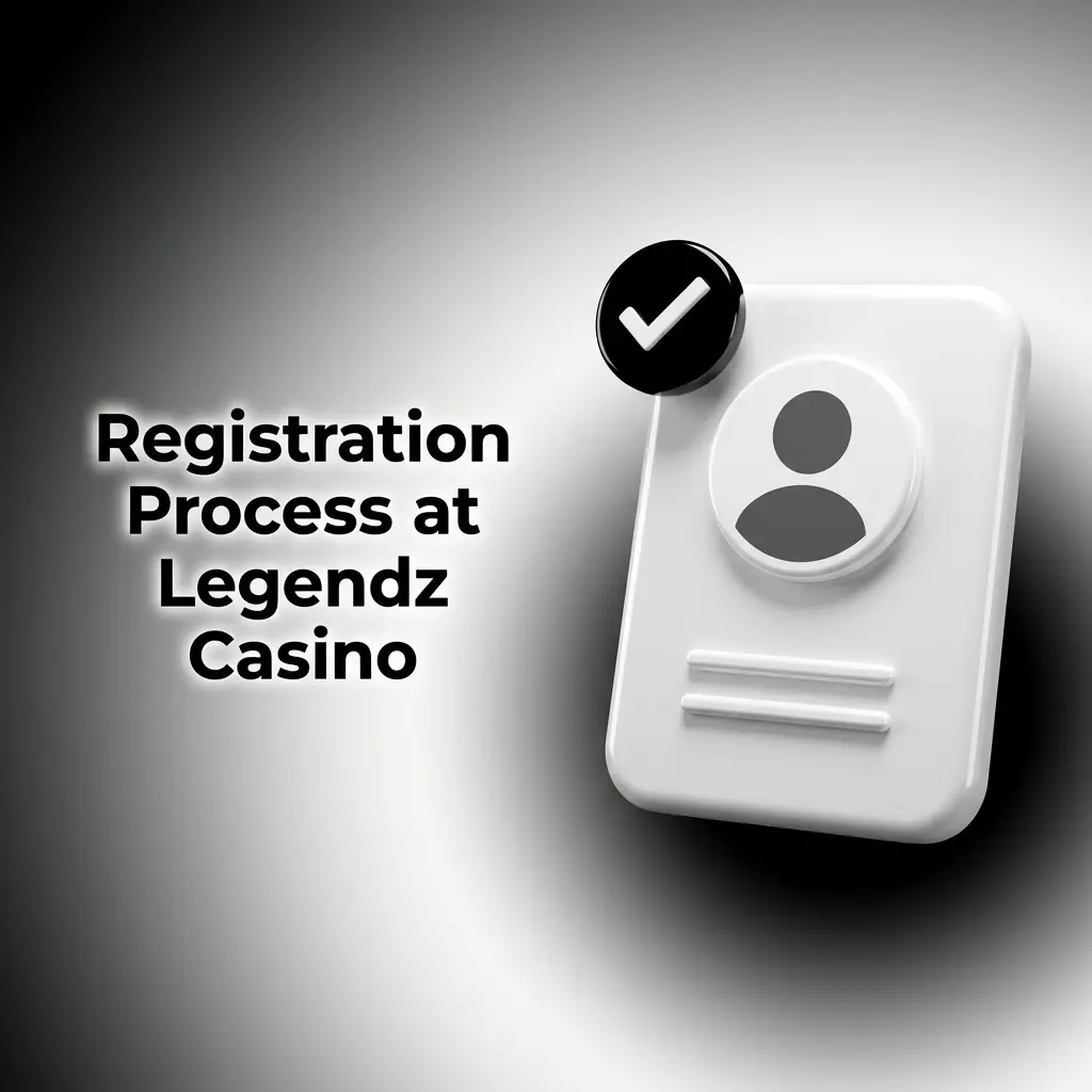 Legendz Casino registration form showing step-by-step sign-up process for sports betting and casino access